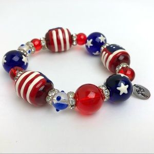 Kate & Macy 4th of July American Flag Bracelet